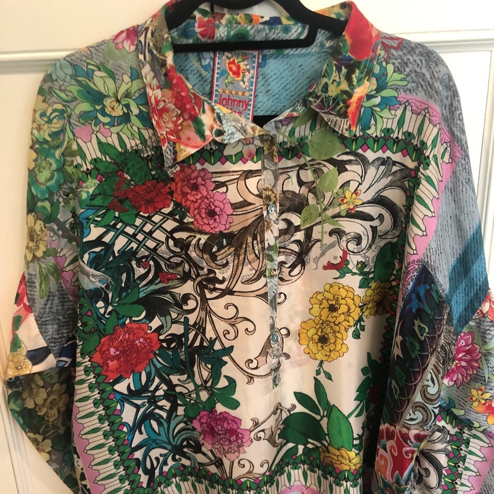 Johnny Was Size S Multi Color Tunic
